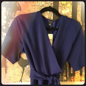 Vibrant Ann Taylor Wrap Shirt